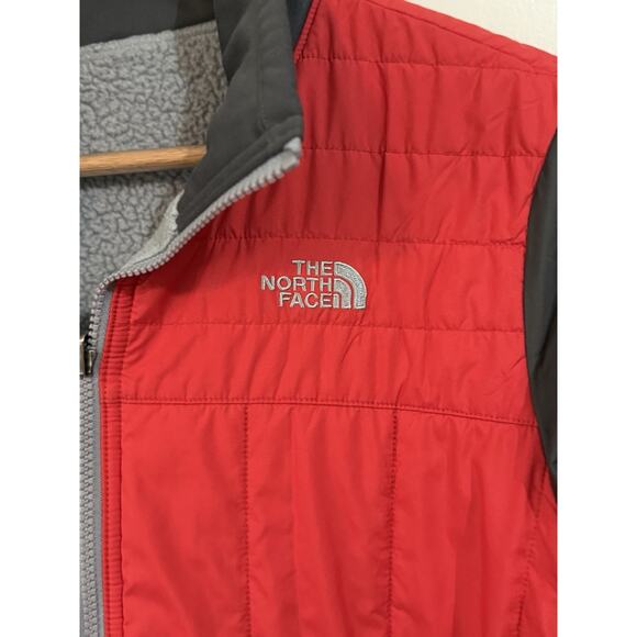 The North Face Reversible Mount Chimborazo Full Zip Jacket Boys XL Red - Picture 2 of 7